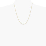 10K Yellow Gold 1.2mm Cable Chain Necklace 16"-24" - Product Photo