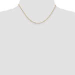 10k 1.25mm Flat Figaro Pendant Chain - Product Photo