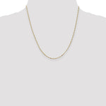 10k 1.25mm Flat Figaro Pendant Chain - Product Photo