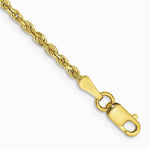 10K Yellow Gold 2.0mm Diamond-Cut Quadruple Rope Chain Bracelet 7"-10" - Product Photo