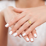 10k Childs Fancy Signet Ring - Product Photo