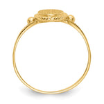 10k Childs Fancy Signet Ring - Product Photo