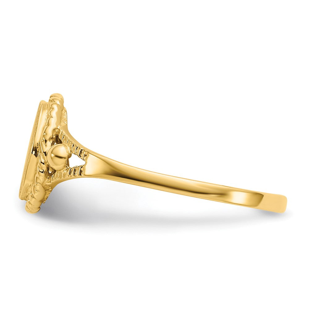 10k Childs Fancy Signet Ring - Product Photo