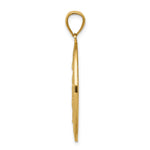 10K / 14K Yellow Gold Miraculous Medal Pendant - Product Photo