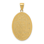 10K / 14K Yellow Gold Miraculous Medal Pendant - Product Photo