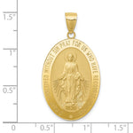 10K / 14K Yellow Gold Miraculous Medal Pendant - Product Photo