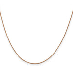 10k Rose Gold .70mm Box Chain - Product Photo