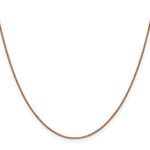 10k Rose Gold .9mm Box Chain - Product Photo