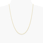14K Yellow Gold 1.35mm Carded Cable Rope Chain Necklace 16"-24" - Product Photo