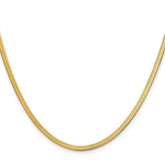 10k 2.5mm Silky Herringbone Chain - Product Photo