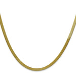 10k 3mm Silky Herringbone Chain - Product Photo