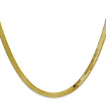 10k 4mm Silky Herringbone Chain - Product Photo