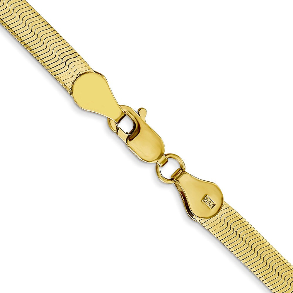 10k 4mm Silky Herringbone Chain - Product Photo