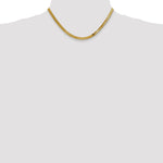 10k 4mm Silky Herringbone Chain - Product Photo