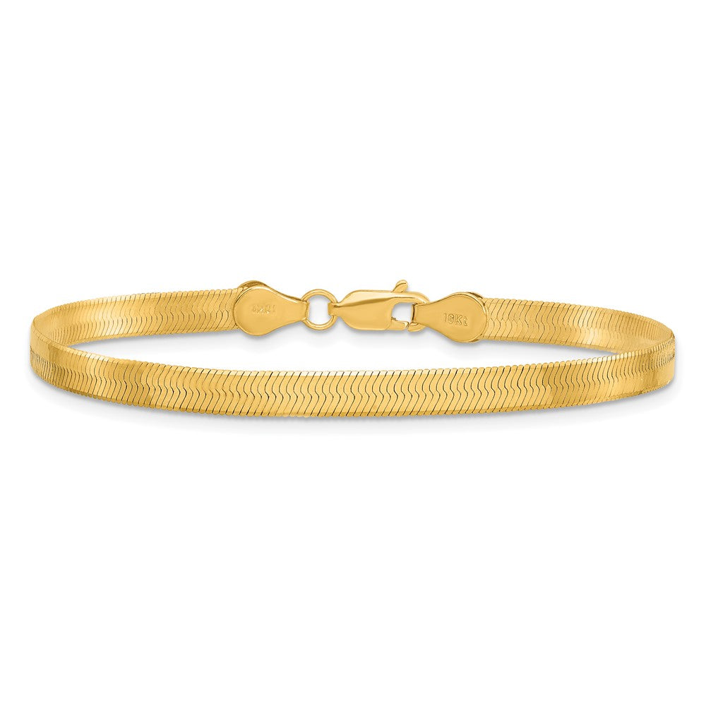 10k 4mm Silky Herringbone Chain - Product Photo