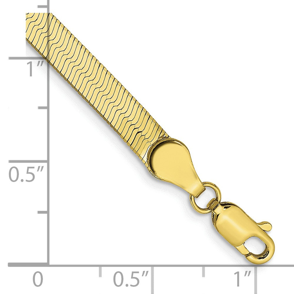 10k 4mm Silky Herringbone Chain - Product Photo