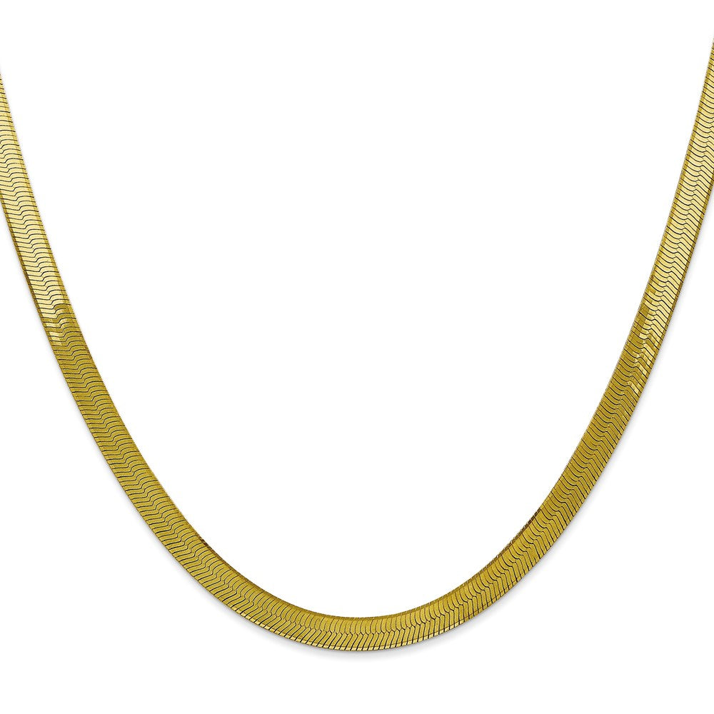 10k 5mm Silky Herringbone Chain - Product Photo