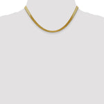 10k 5mm Silky Herringbone Chain - Product Photo