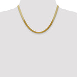 10k 5mm Silky Herringbone Chain - Product Photo