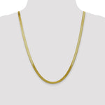 10k 5mm Silky Herringbone Chain - Product Photo