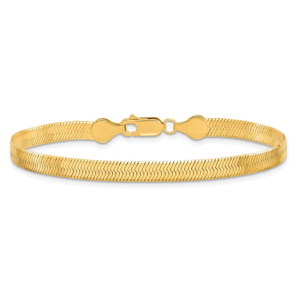 10k 5mm Silky Herringbone Chain - Product Photo