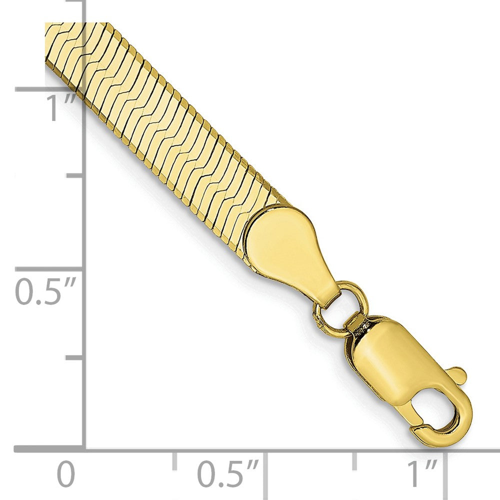 10k 5mm Silky Herringbone Chain - Product Photo