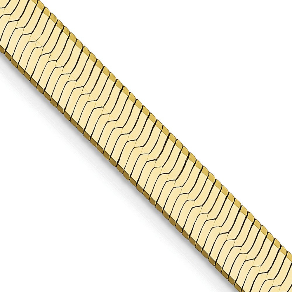 10K Yellow Gold 5mm Silky Herringbone Chain Necklace 16"-24"