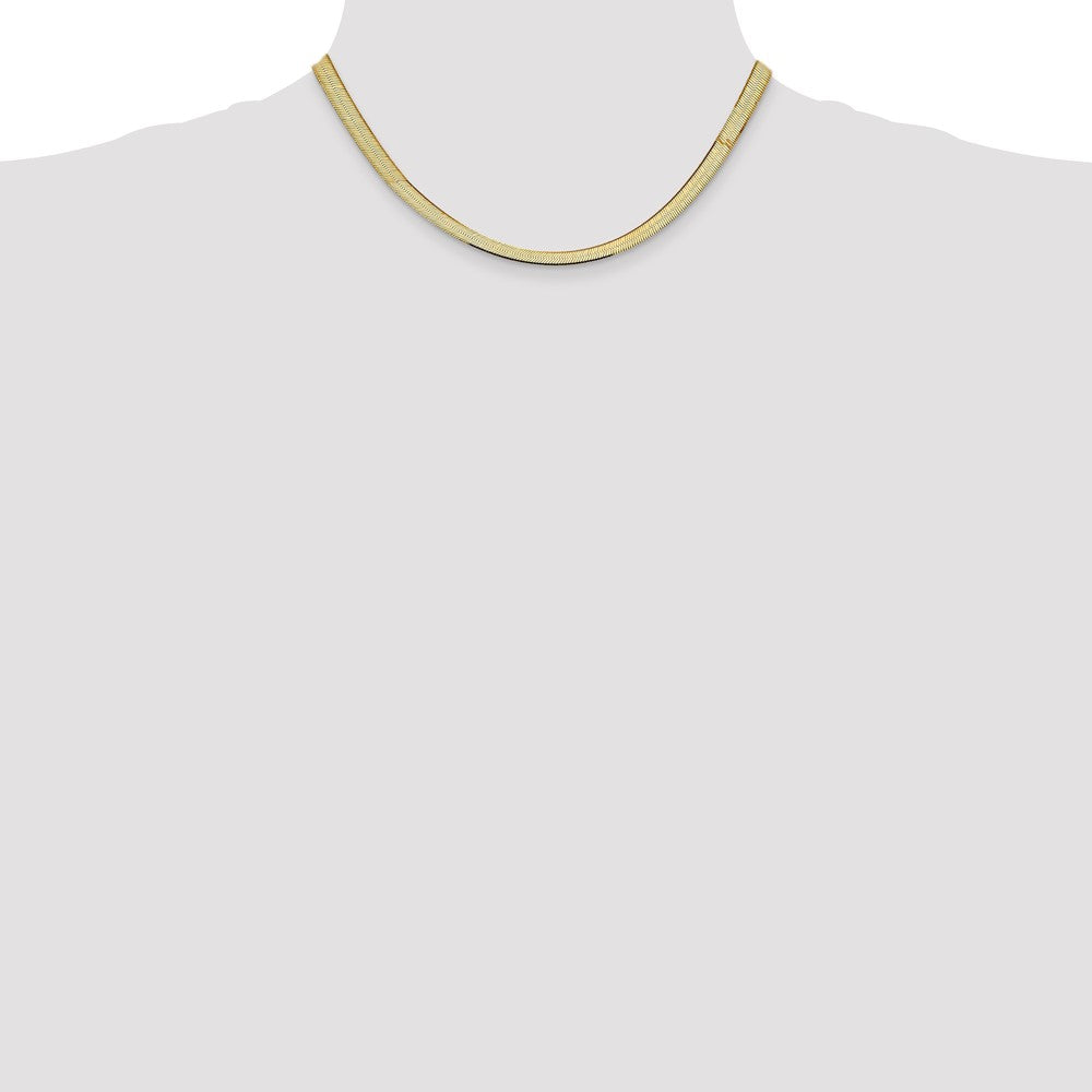 10k 5.5mm Silky Herringbone Chain - Product Photo