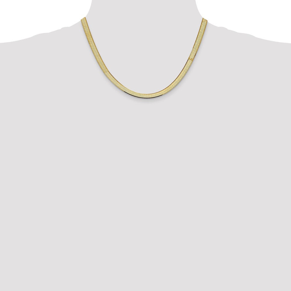 10k 5.5mm Silky Herringbone Chain - Product Photo