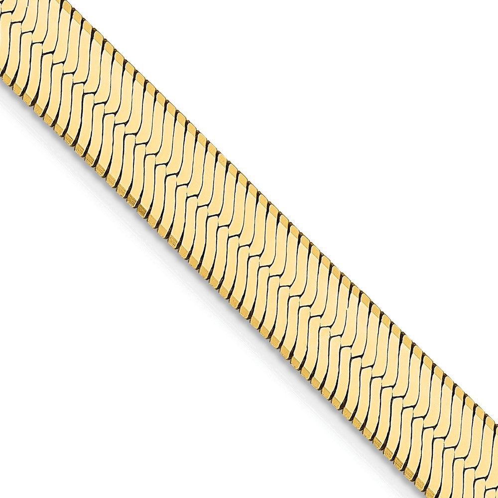 10K 6.5mm Silky Herringbone Chain - Product Photo