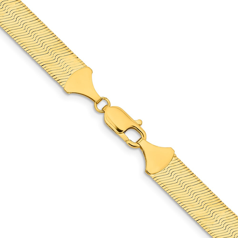 10K 10mm Silky Herringbone Chain - Product Photo