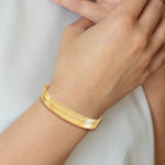 10K 10mm Silky Herringbone Chain - Product Photo