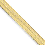 10K 10mm Silky Herringbone Chain - Product Photo