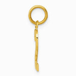 10K / 14K Yellow Gold Small Polished Number 2 Charm - Product Photo