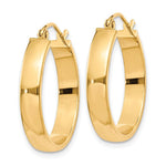 10K Yellow Gold Polished Hoop Earring - Product Photo
