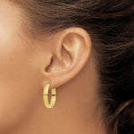 10K Yellow Gold Polished Hoop Earring - Product Photo