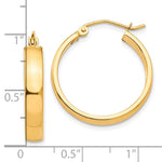 10K Yellow Gold Polished Hoop Earring - Product Photo