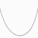 10K White Gold 1.85mm Diamond-Cut Quadruple Rope Chain Necklace 16"-30" - Product Photo