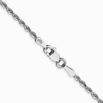 10K White Gold 1.85mm Diamond-Cut Quadruple Rope Chain Necklace 16"-30" - Product Photo