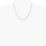 10K White Gold 2.25mm Diamond-Cut Quadruple Rope Chain Necklace 16"-30" - Product Photo