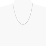 10K White Gold 2.25mm Diamond-Cut Quadruple Rope Chain Necklace 16"-30" - Product Photo