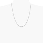 10K White Gold 2.25mm Diamond-Cut Quadruple Rope Chain Necklace 16"-30" - Product Photo