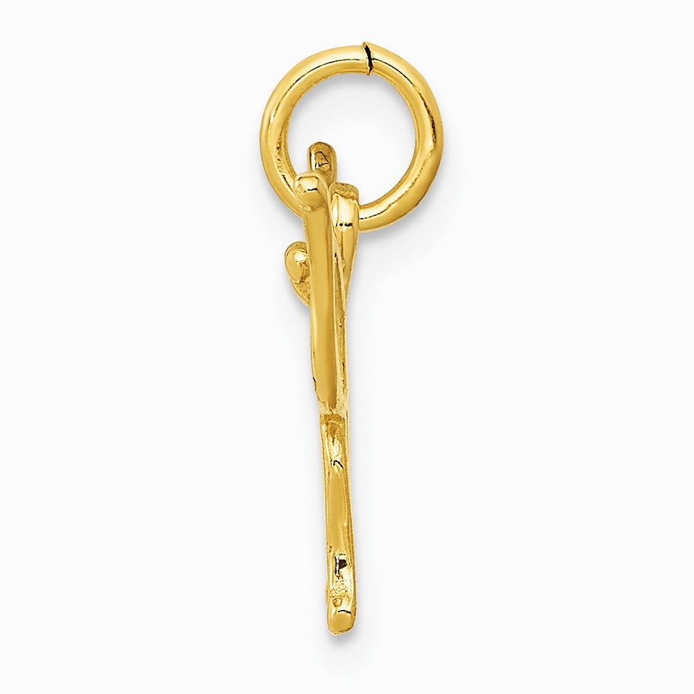 10K / 14K Yellow Gold Butterfly Charm - Product Photo
