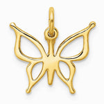 10K / 14K Yellow Gold Butterfly Charm - Product Photo