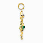 10K / 14K Yellow Gold May Girl Birthstone Charm - Product Photo