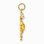 10K / 14K Yellow Gold November Boy Birthstone Charm - Product Photo