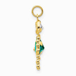 10K / 14K Yellow Gold December Girl Birthstone Charm - Product Photo