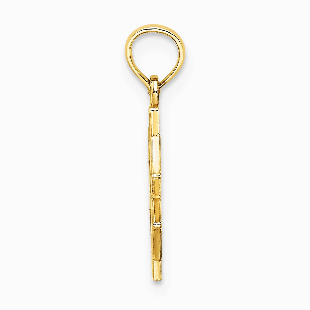 10K / 14K Yellow Gold Medical Jewelry Symbol Pendant - Product Photo