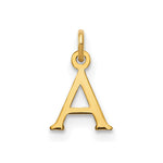 10K / 14K Yellow Gold 10KY Cutout Letter A Initial Charm - Product Photo