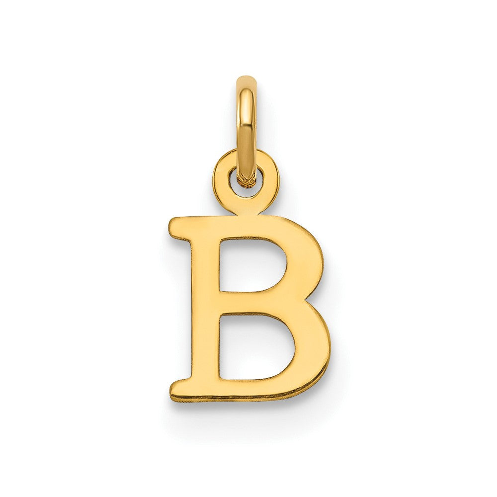 10K / 14K Yellow Gold 10KY Cutout Letter B Initial Charm - Product Photo